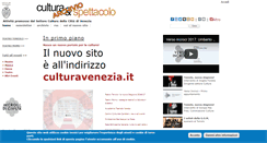 Desktop Screenshot of culturaspettacolovenezia.it