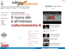 Tablet Screenshot of culturaspettacolovenezia.it